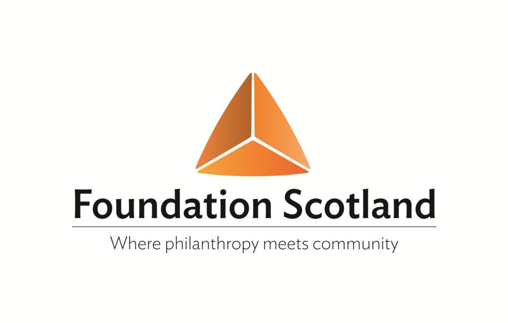 Logo of Foundation Scotland with an orange triangular design above the text
Foundation Scotland. Where philanthropy meets community.