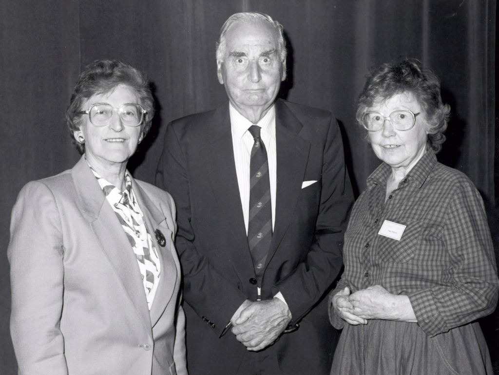 Miss P. Phemister (Chair); Professor Sir Ferguson Anderson (President); Miss M. Baillie (Speaker), June 7th 1993